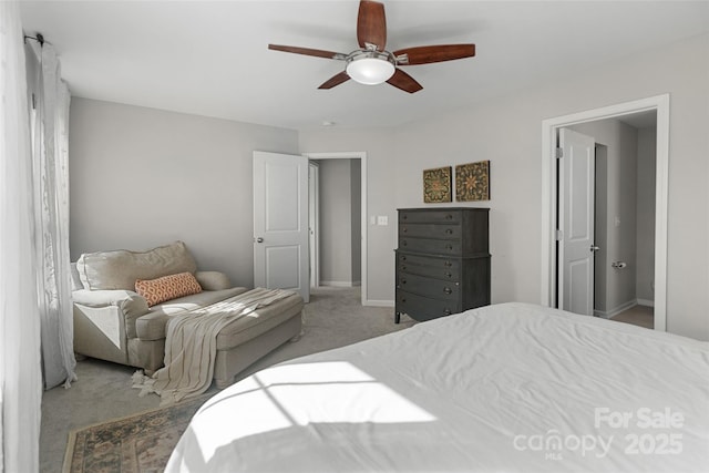 1826 Goodheart Ln, York, SC 29745 - carpeted bedroom featuring baseboards and ceiling fan