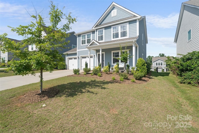 1826 Goodheart Ln, York, SC 29745 - view of front of property featuring driveway, a porch, and a front yard
