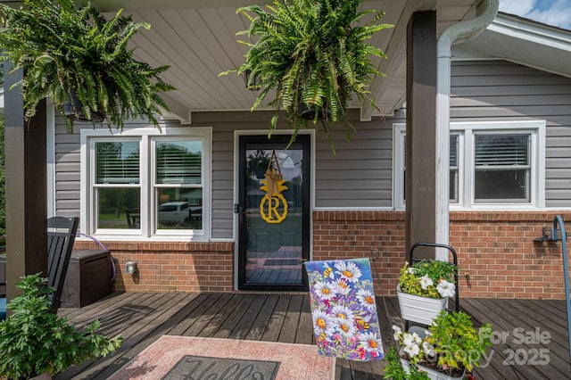 2206 Whitworth Rd, Cherryville, NC 28021 - view of exterior entry featuring brick siding
