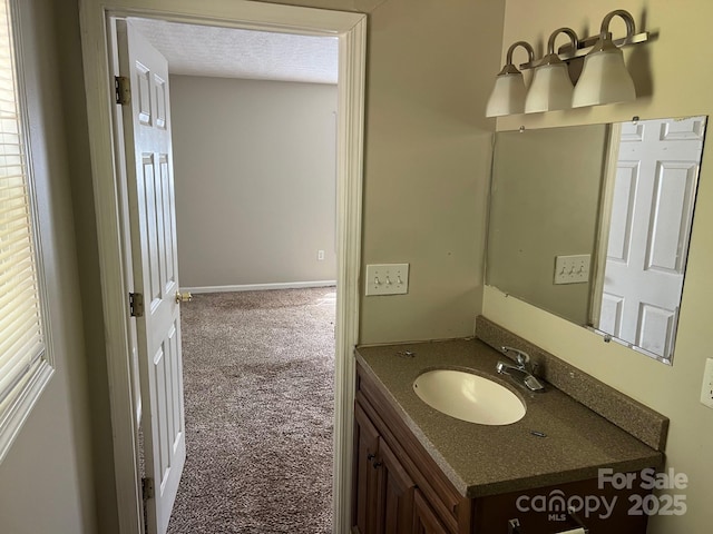 22 Congress St, Granite Falls, NC 28630 - bathroom featuring vanity and baseboards