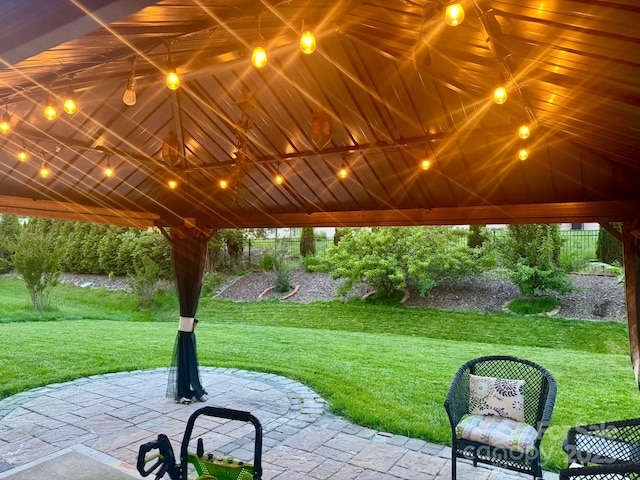 2634 Treeline Dr, Concord, NC 28027 - view of patio with a gazebo