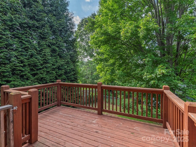 151 Ingram Loop, Clyde, NC 28721 - view of deck