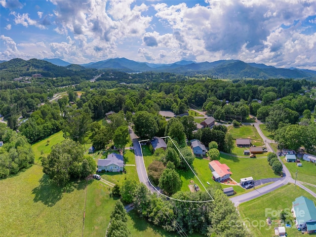 151 Ingram Loop, Clyde, NC 28721 - view of property location with a mountainous background and property parcel outlined