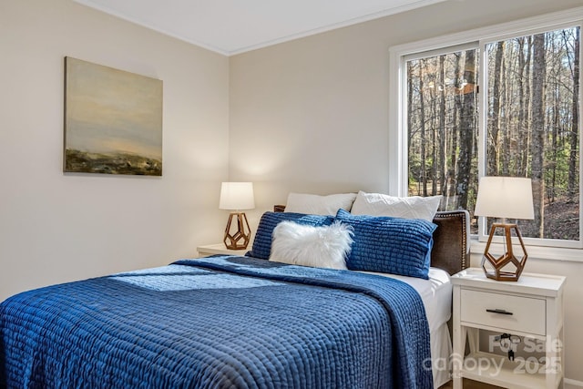 471 Highlands View Rd, Highlands, NC 28741 - bedroom with ornamental molding