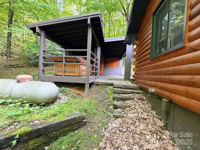 471 Highlands View Rd, Highlands, NC 28741 - view of property exterior featuring faux log siding