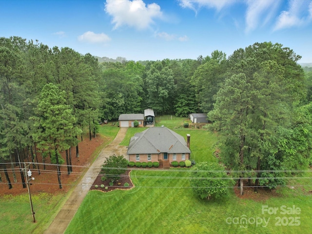 733 Killian Rd, Stanley, NC 28164 - view from above of property featuring a forest