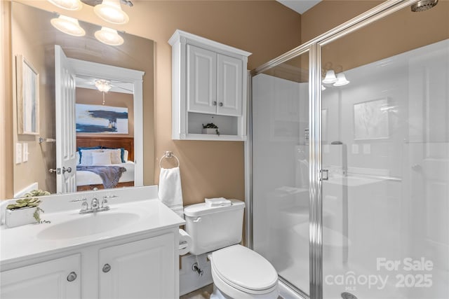 1336 Dobson Dr, Waxhaw, NC 28173 - ensuite bathroom featuring a shower stall and vanity