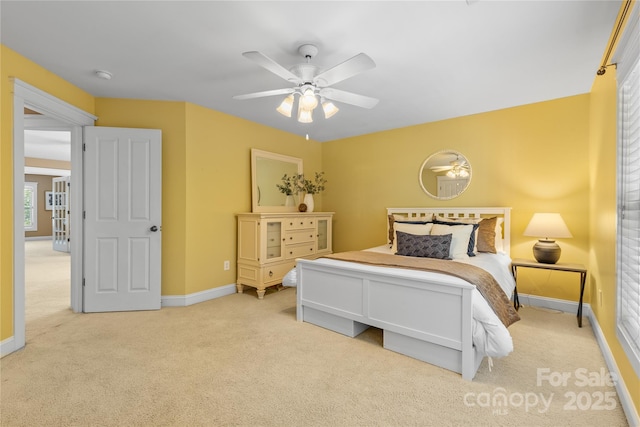 1336 Dobson Dr, Waxhaw, NC 28173 - carpeted bedroom with baseboards and ceiling fan