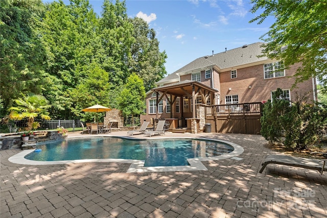 1336 Dobson Dr, Waxhaw, NC 28173 - view of pool featuring a patio