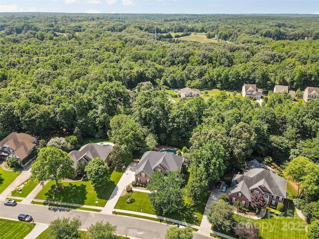 1336 Dobson Dr, Waxhaw, NC 28173 - aerial view of residential area with a heavily wooded area