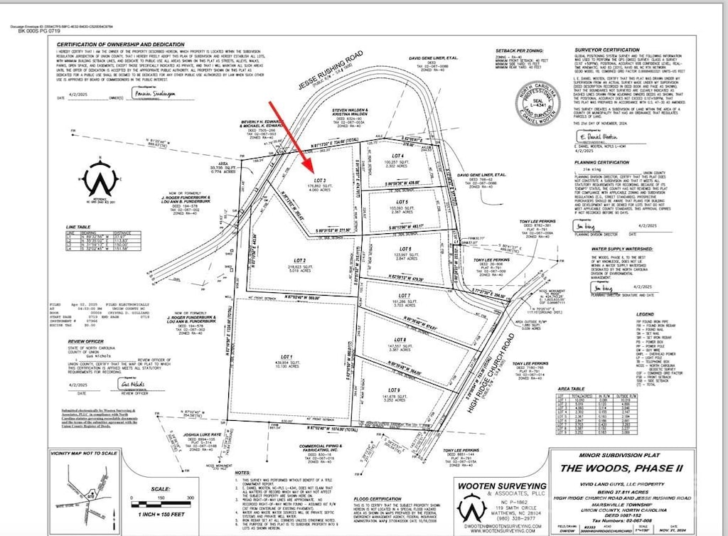 LOT03 Jesse Rushing Rd, Marshville, NC 28103