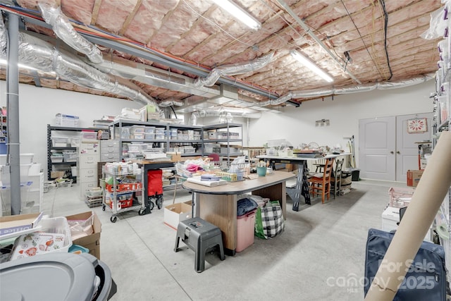 103 3rd St SW, Catawba, NC 28609 - unfinished below grade area featuring a workshop area