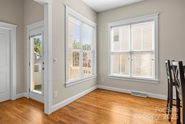 187 Water Oak Dr, Mooresville, NC 28117 - unfurnished dining area with light wood-style flooring