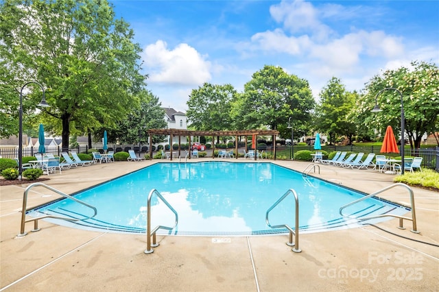 187 Water Oak Dr, Mooresville, NC 28117 - community pool featuring a pergola and a patio area