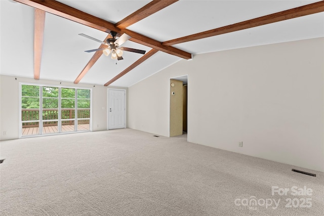 1773 Baldwin Ln, Lincolnton, NC 28092 - unfurnished living room featuring light carpet and ceiling fan