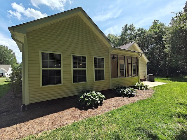 509 Settlers Grove Ln, Salisbury, NC 28146 - view of side of property featuring a yard and a patio area