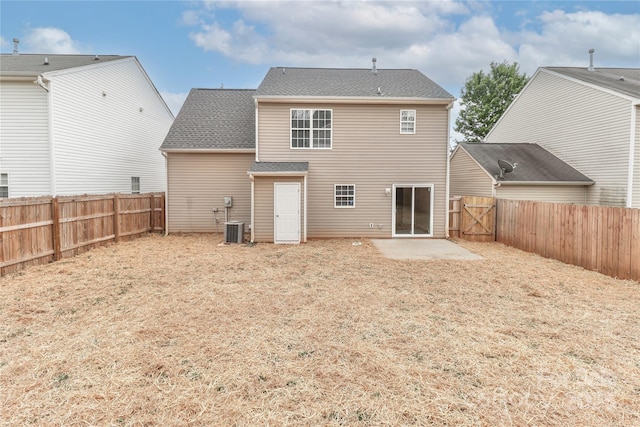 7806 Mcgarry Trl, Charlotte, NC 28214 - rear view of house featuring a patio area and a fenced backyard