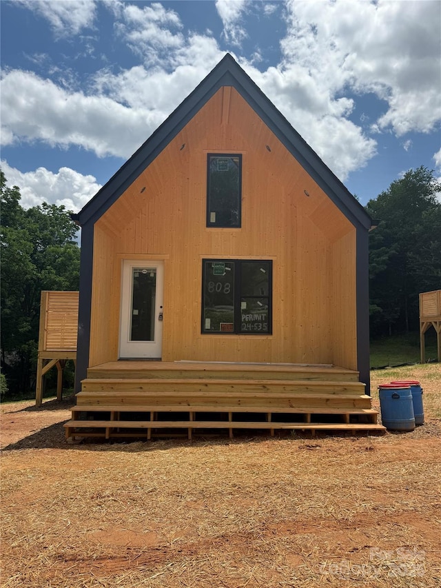 798 Country Club Dr, Waynesville, NC 28786 - rear view of house with a wooden deck