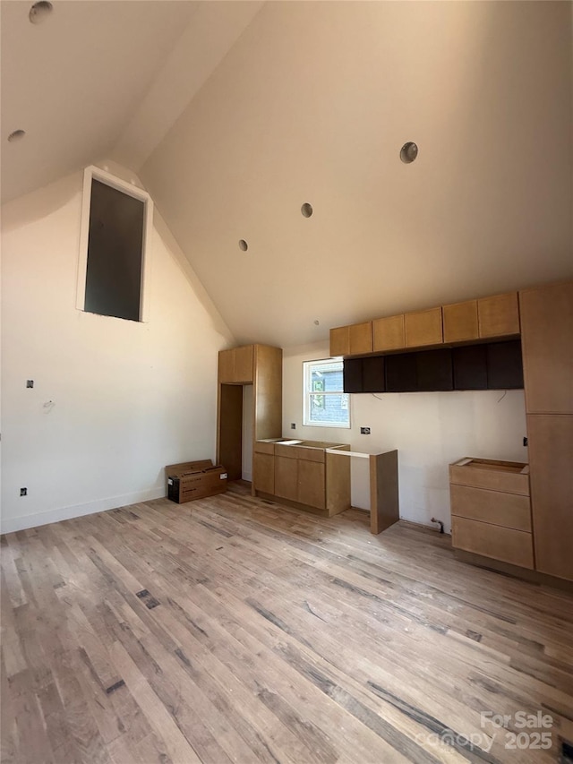 798 Country Club Dr, Waynesville, NC 28786 - bonus room featuring vaulted ceiling and light wood-style flooring
