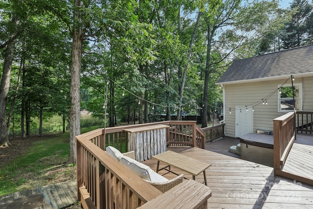 10311 Windtree Ln, Charlotte, NC 28215 - view of wooden terrace