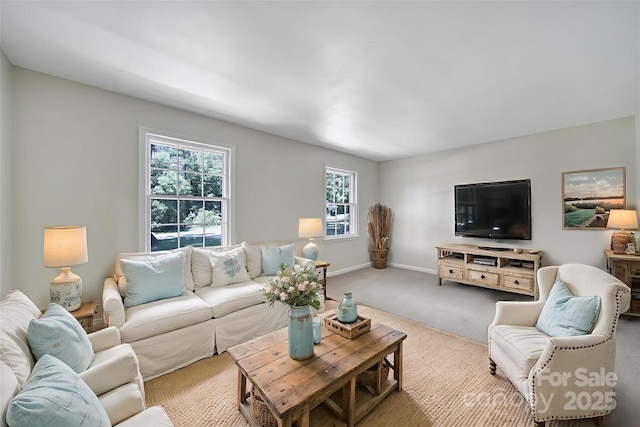 967 Hilldale Dr, Lancaster, SC 29720 - living room with carpet flooring and baseboards