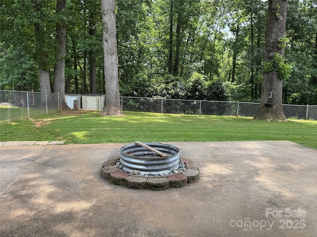 136 Christopher Rd, Marion, NC 28752 - view of yard with a fire pit and a patio