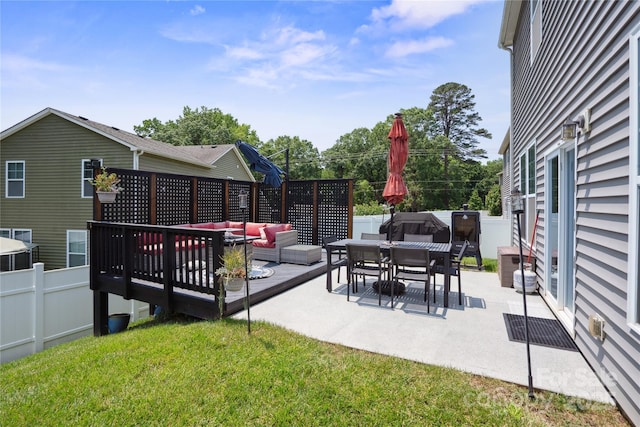 10012 Michael Crossing Dr, Charlotte, NC 28213 - view of patio featuring outdoor lounge area