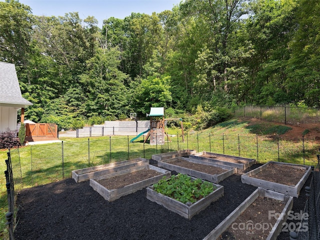31 Rory Phillips Vw, Candler, NC 28715 - view of yard featuring a playground and a garden