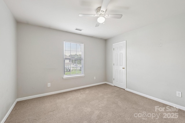 5002 Abode Lily Ln, Charlotte, NC 28227 - carpeted empty room featuring baseboards and ceiling fan