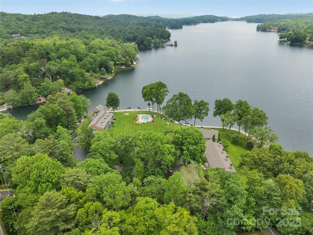 55 Toxaway Shrs Unit 14, Lake Toxaway, NC 28747 - bird's eye view of a large body of water and a heavily wooded area