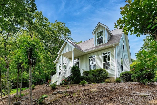 387 Goodview Dr, Hendersonville, NC 28792 - view of front of house featuring roof with shingles