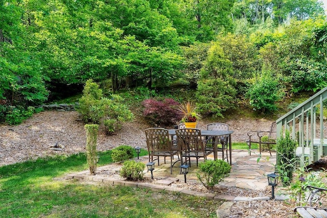 387 Goodview Dr, Hendersonville, NC 28792 - view of yard with a patio area and outdoor dining area