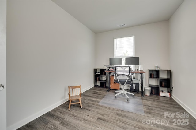 1195 Cavalier Ln, Rock Hill, SC 29730 - office with wood finished floors and baseboards