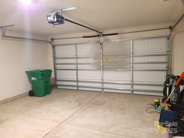 1195 Winding Creek Rd, Salisbury, NC 28146 - garage featuring a garage door opener