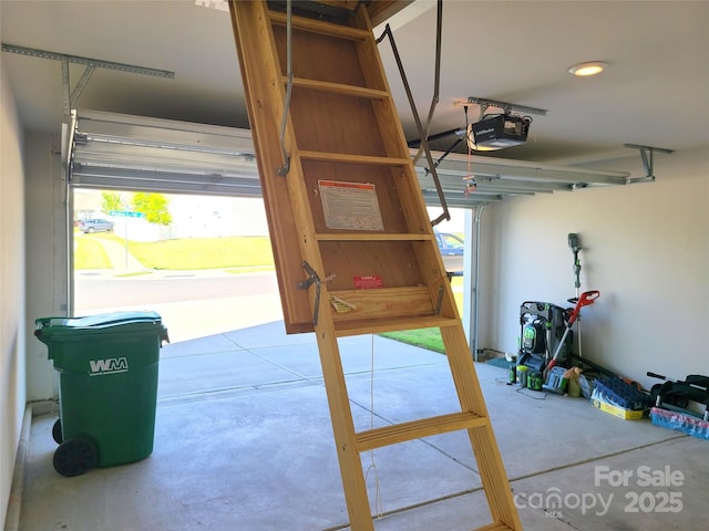 1195 Winding Creek Rd, Salisbury, NC 28146 - garage featuring a garage door opener