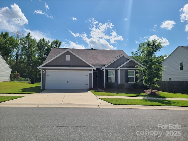 1195 Winding Creek Rd, Salisbury, NC 28146 - view of front of house with concrete driveway and a garage