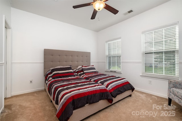 4201 Amber Leigh Way Dr, Charlotte, NC 28269 - bedroom with carpet floors and ceiling fan