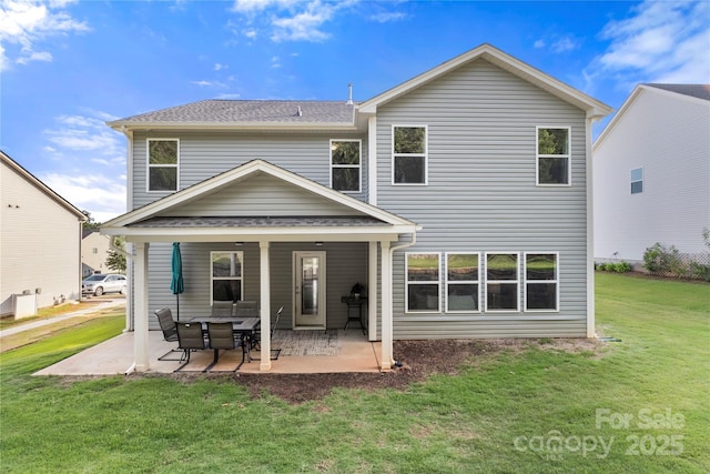 3212 Gilroy Dr, Fort Mill, SC 29707 - back of house with a yard, a patio area, and a shingled roof