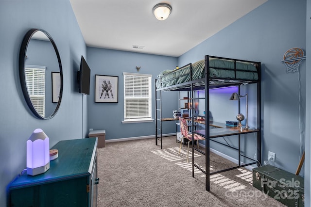 229 Cramerton Mills Parkway, Cramerton, NC 28032 - bedroom featuring carpet, an office area, multiple windows, and baseboards