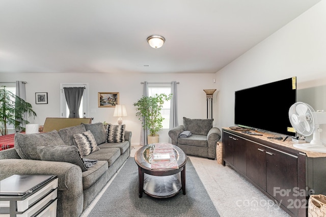 635 Scarlet Leaf Ln, Oakboro, NC 28129 - living room featuring light carpet