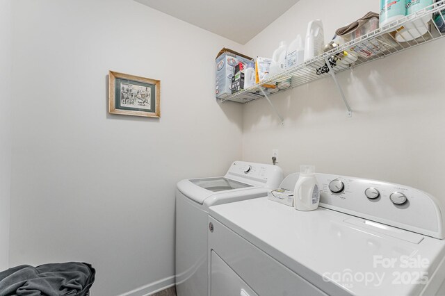 635 Scarlet Leaf Ln, Oakboro, NC 28129 - laundry room featuring washer and dryer