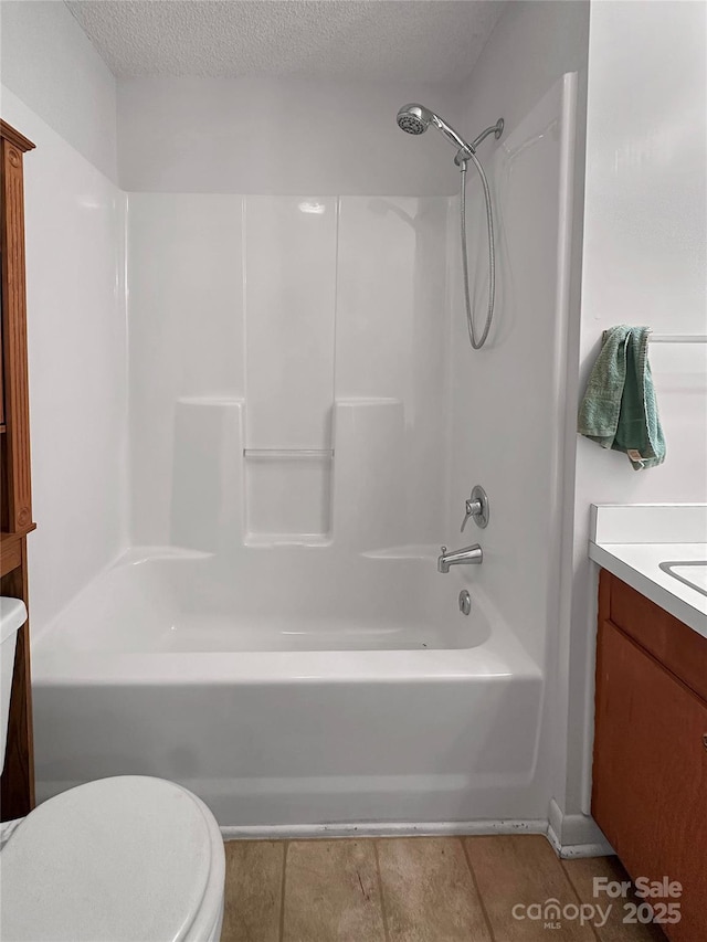 305 Rockdale Rd, Lawndale, NC 28090 - full bathroom with vanity, tub / shower combination, and a textured ceiling