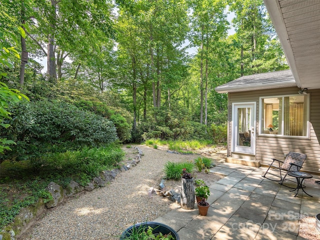 306 Croydon Dr, Hendersonville, NC 28791 - view of yard featuring a patio and entry steps