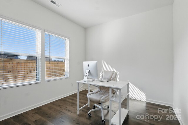 4013 Southern Pine Dr, Mount Holly, NC 28120 - office with baseboards and wood finished floors