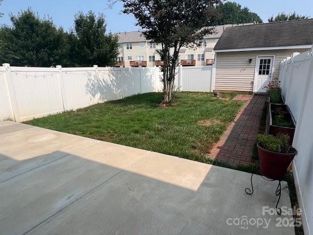 12378 Swan Wings Pl, Huntersville, NC 28078 - view of yard with a patio and an outdoor structure