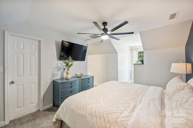 1925 Sandal Brook Rd, Indian Land, SC 29707 - bedroom with carpet flooring, ceiling fan, and vaulted ceiling