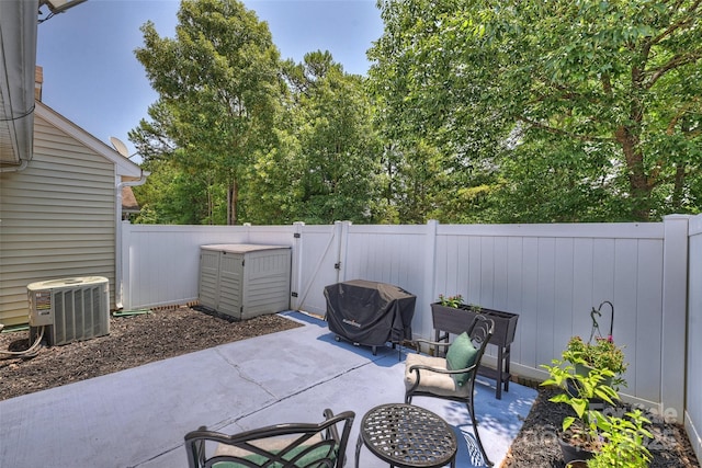 1925 Sandal Brook Rd, Indian Land, SC 29707 - fenced backyard featuring central air condition unit and a patio