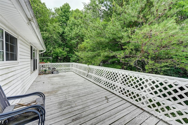 121 Walnut Holler Dr, Waynesville, NC 28786 - view of wooden deck