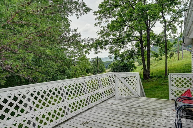 121 Walnut Holler Dr, Waynesville, NC 28786 - view of deck