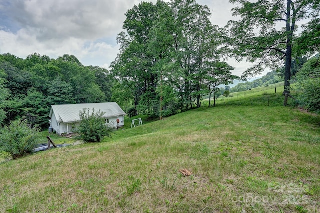 121 Walnut Holler Dr, Waynesville, NC 28786 - view of yard with a rural view and a view of trees